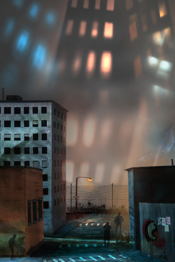 Cityscape - 20 x 30"